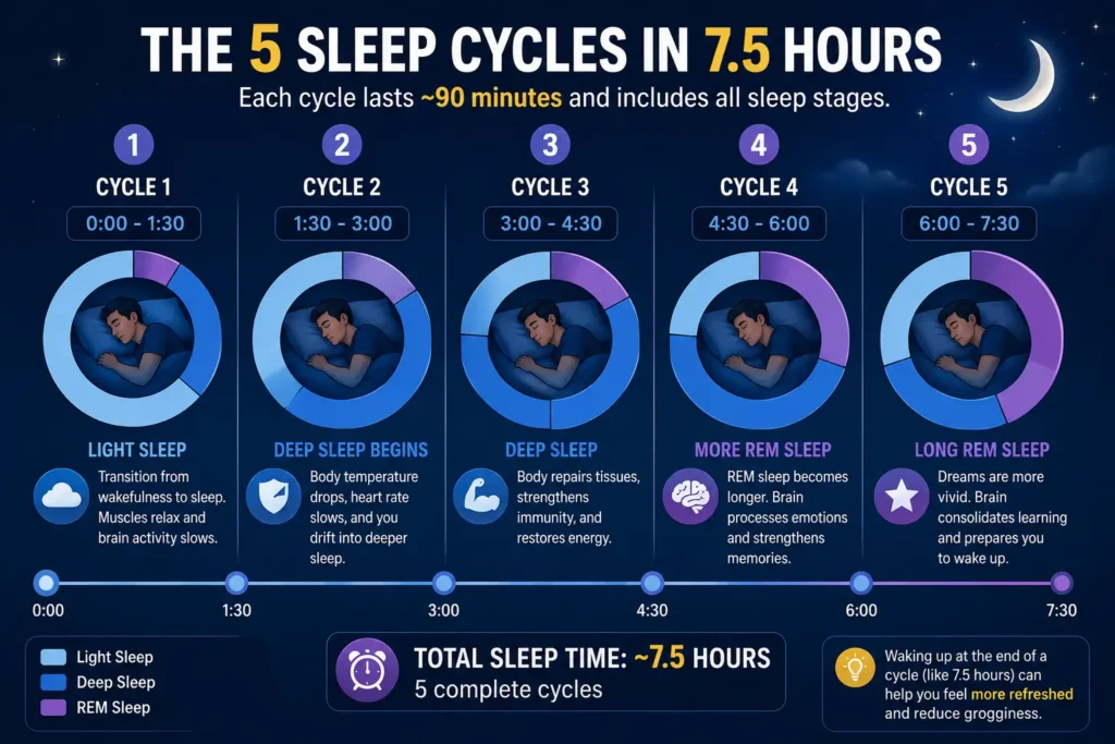 The 5 sleep cycles explained
